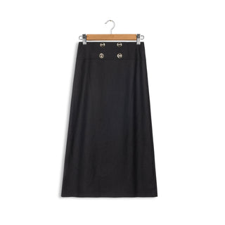 element yoke and buttons a-line skirt