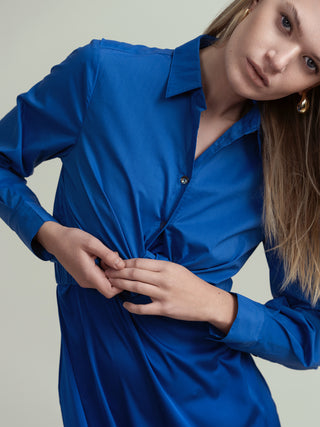element cropped shirt with elastic waist