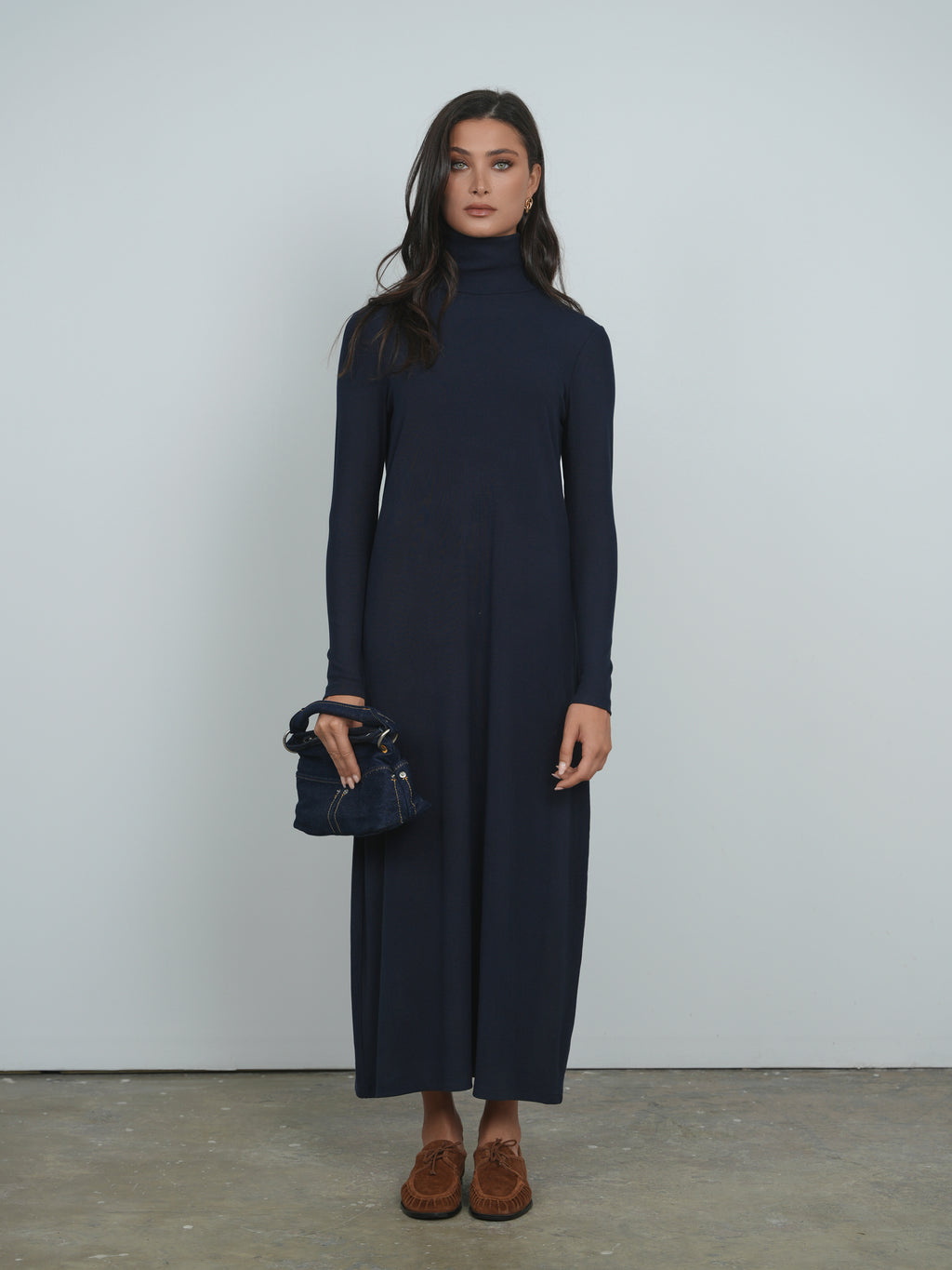 Point A-line Turtleneck Dress  The Gallery Collection