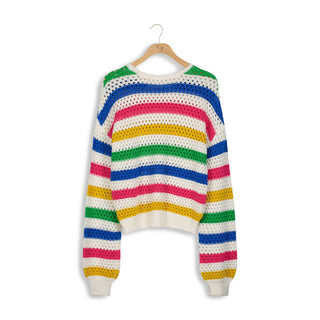 km stripe sweater