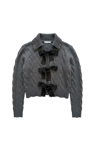 ceremony bow tie cardigan