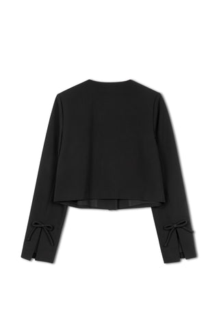 ceremony bow cropped jacket