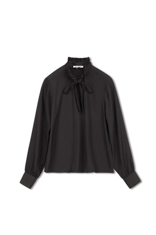ceremony rufflie tie collar blouse