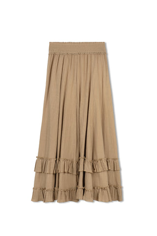 Cleo Tiered Ruffle Maxi Skirt