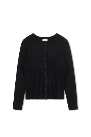 Cinnamon Long Cable Cardi