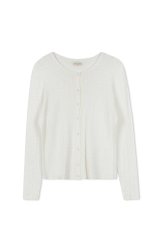 Cinnamon Long Cable Cardi