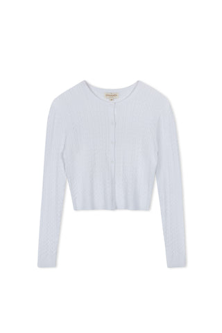 cinnamon cable cardi