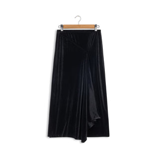 OFD straight skirt with cascade front