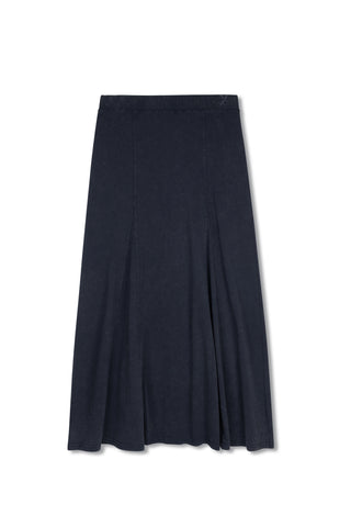 Hd Washed Rib Maxi Skirt