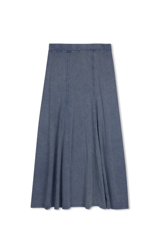 Hd Washed Rib Maxi Skirt