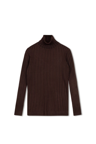 Cinnamon knit turtleneck