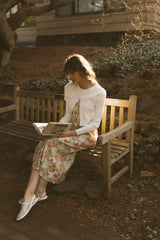 point linen slip dress