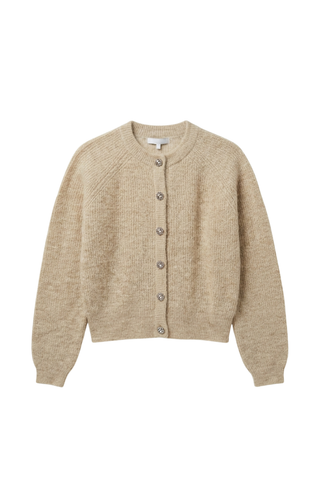 ceremony rhinestone placket cardi