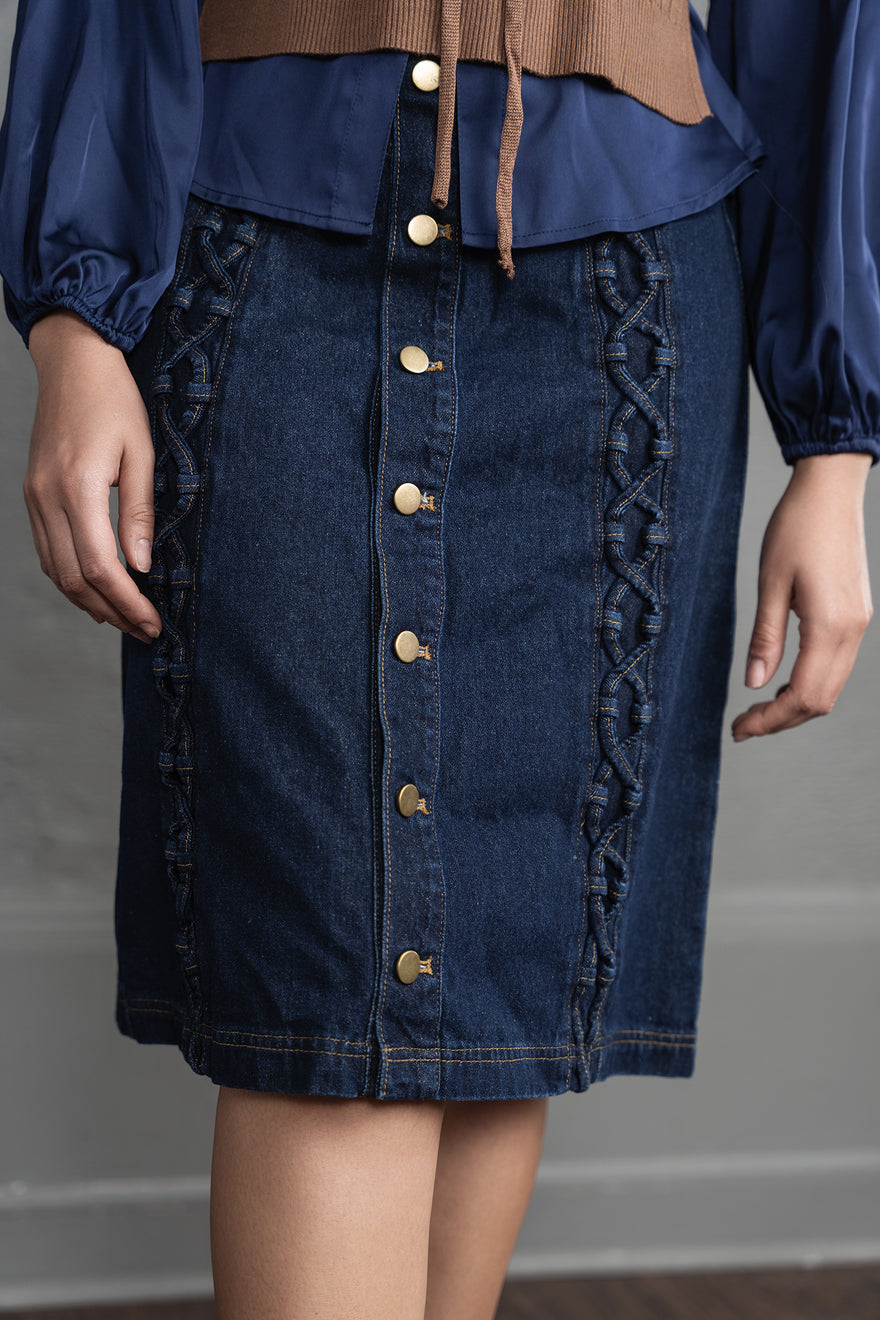 HD tie detail skirt