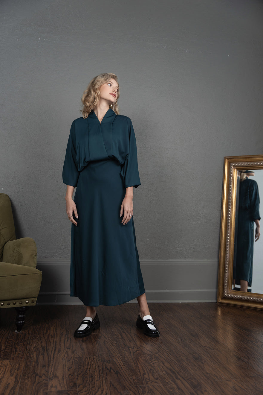 ofd funnel collar dress