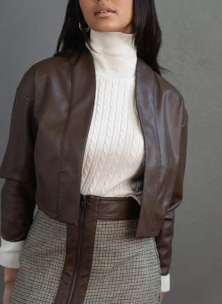 Element faux leather bomber