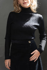 Cinnamon L/S turtleneck-cable