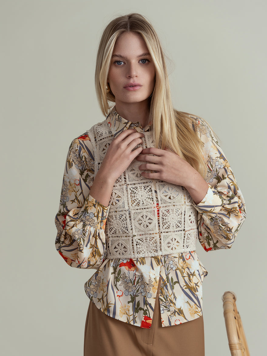 ofd placket front blouse