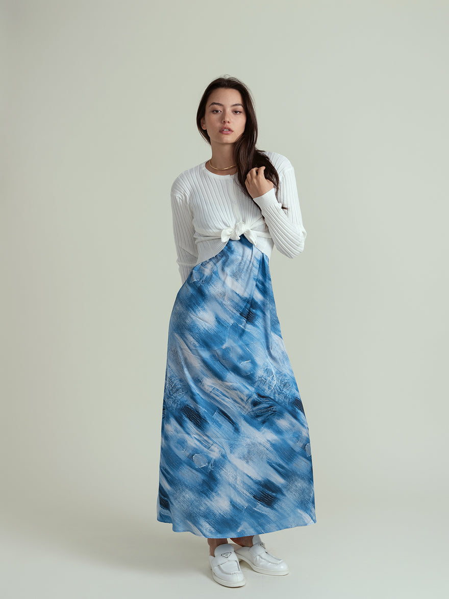 hd maxi length vneck slip dress