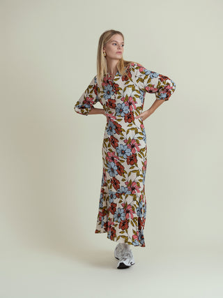 ofd packet front full maxi dress