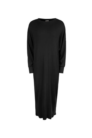 point ribbed dolman dress