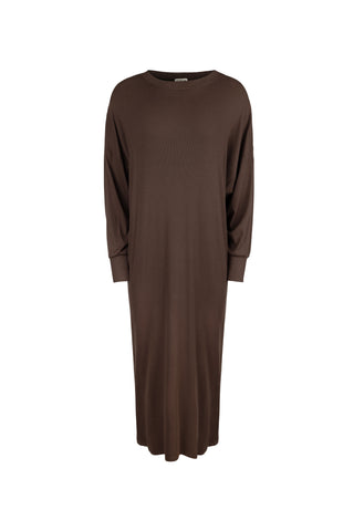 point ribbed dolman dress