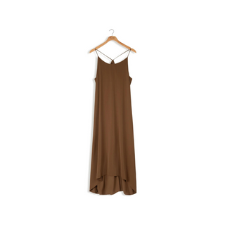 point hi low slip dress