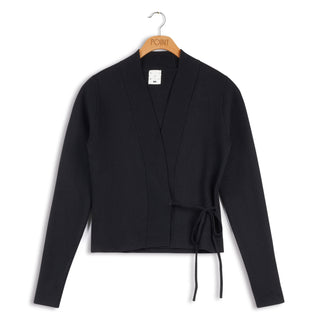 Point side tie cardi