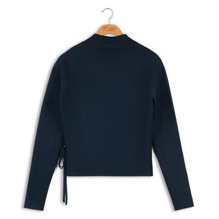 Point side tie cardi