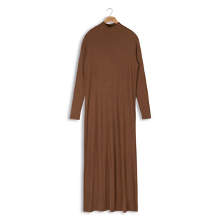 point a-line mock neck maxi