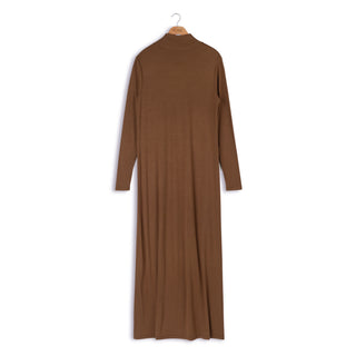 point a-line mock neck maxi