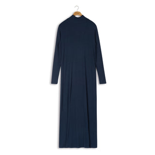 point a-line mock neck maxi