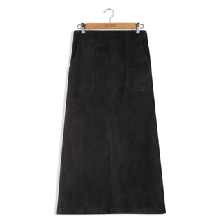 Point cord straight skirt