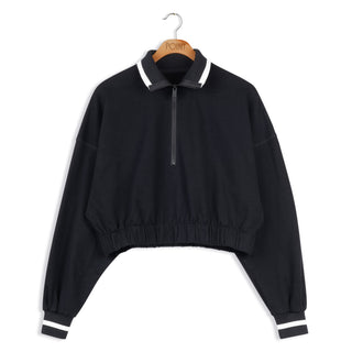 Point varsity stripe 3/4 zip