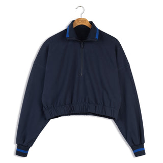 Point varsity stripe 3/4 zip