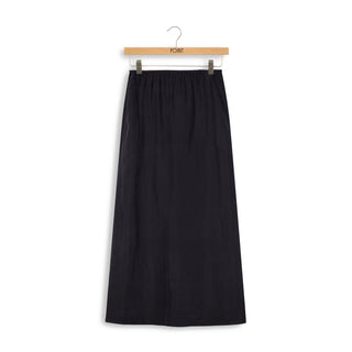 point suede aline slip skirt