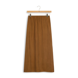 point suede aline slip skirt