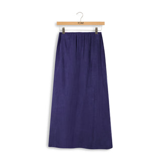 point suede aline slip skirt