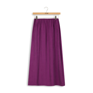 point suede aline slip skirt