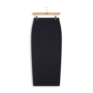 point jacquard straight skirt