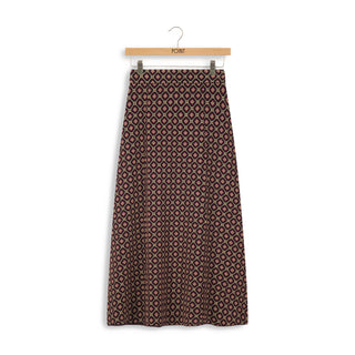 point jacquard aline skirt