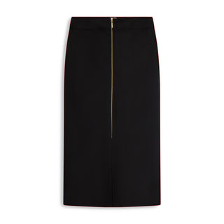 point ponte zip up skirt