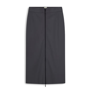 point ponte zip up skirt