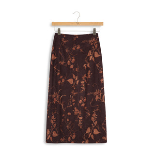 hd printed cord aline skirt