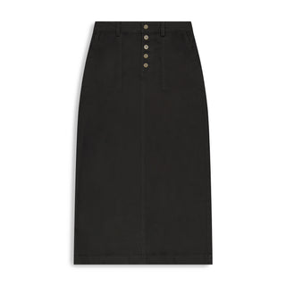 hd button front maxi skirt