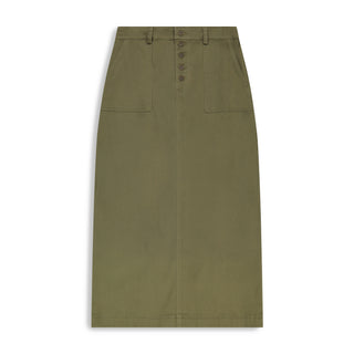 hd button front maxi skirt