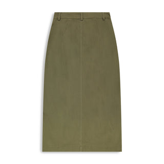 hd button front maxi skirt