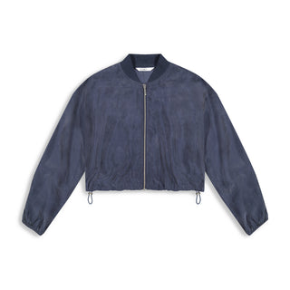 point suede bomber