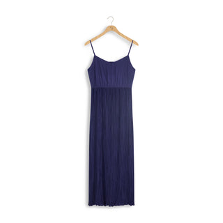 element sleeveless plisse dress Navy