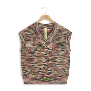 km chunky cable detailed vest